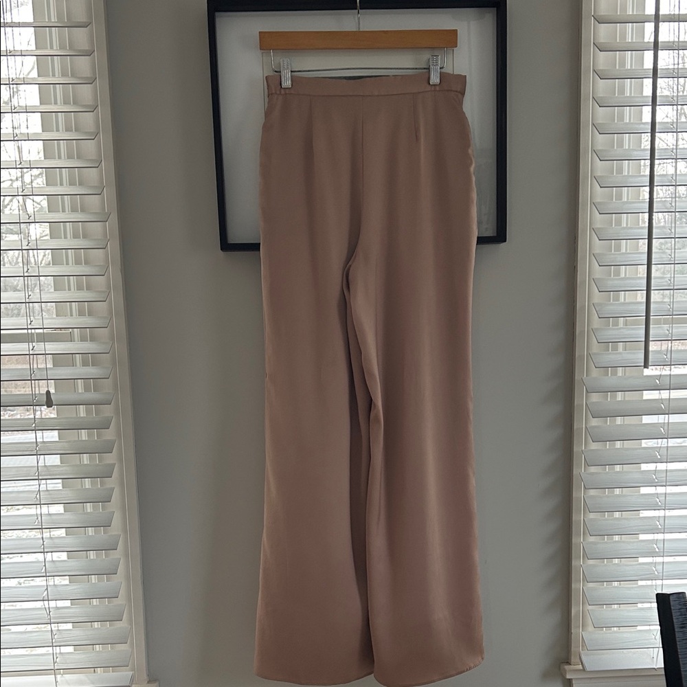 ee:some Wide Leg Tan Pants - Picture 5 of 9